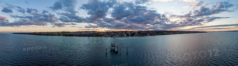 Evening twilight at Lake Constance