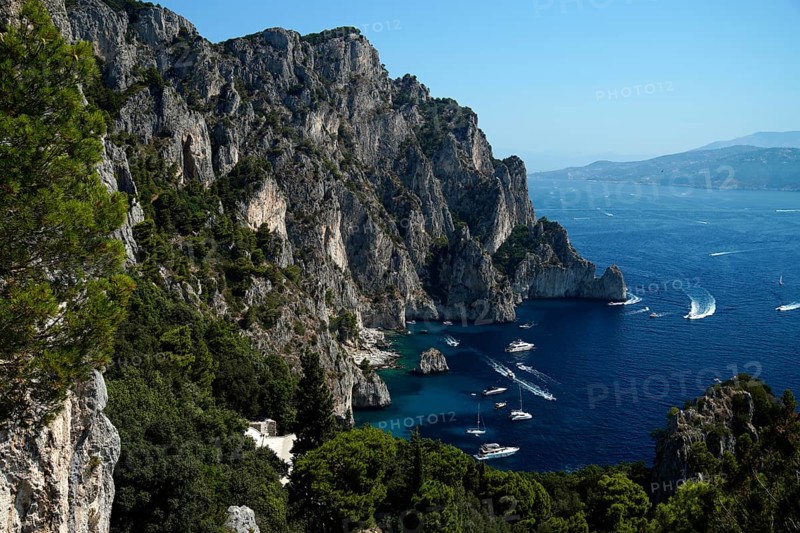 View of the bay with blue grotto
