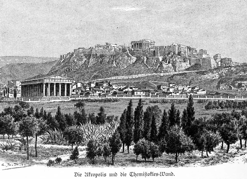 Acropolis and Themistocles Wall