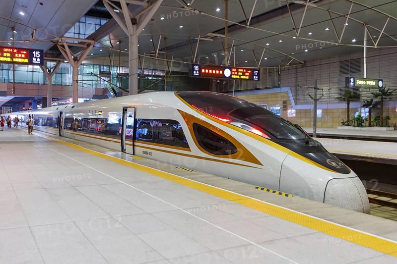 Fuxing High Speed Train HGV at Tianjin Station in Tianjin