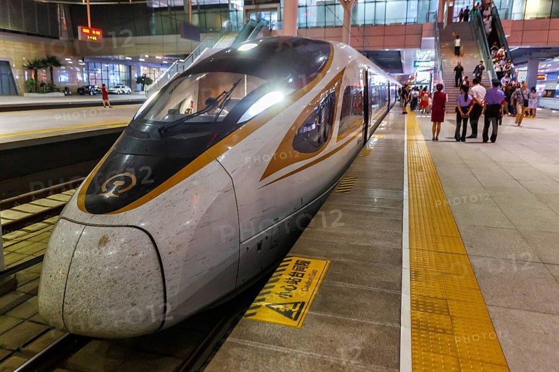 Fuxing High Speed Train HGV at Tianjin Station in Tianjin
