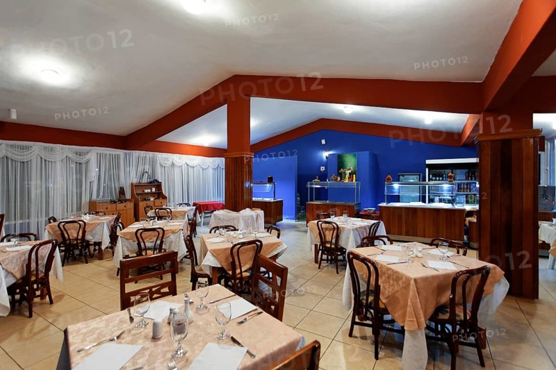 Restaurant with set tables