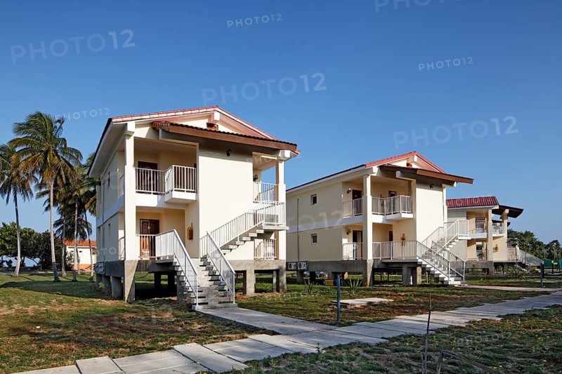 Bunglows with four rooms on stilts