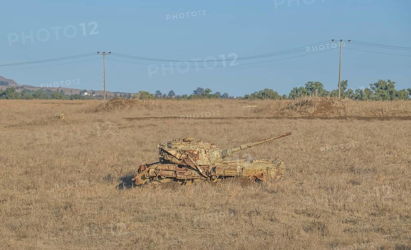 Scrap tanks on the Golan Heights