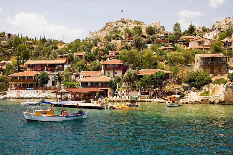 Simena with castle ruins