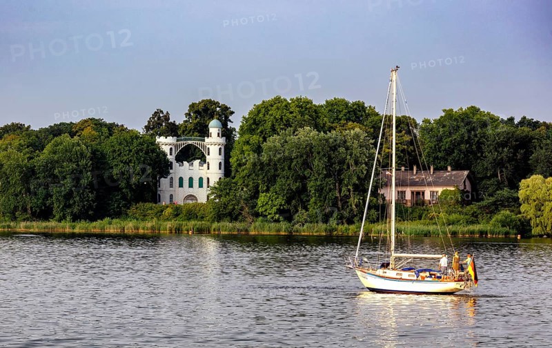 Sailboat on the Wannsee at Pfaueninsel