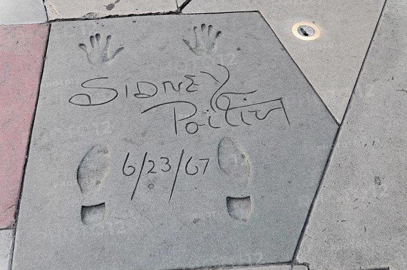 Handprints and footprints of SIDNEY POITIER