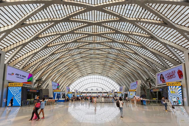 Tianjin West Station modern architecture railway station in Tianjin
