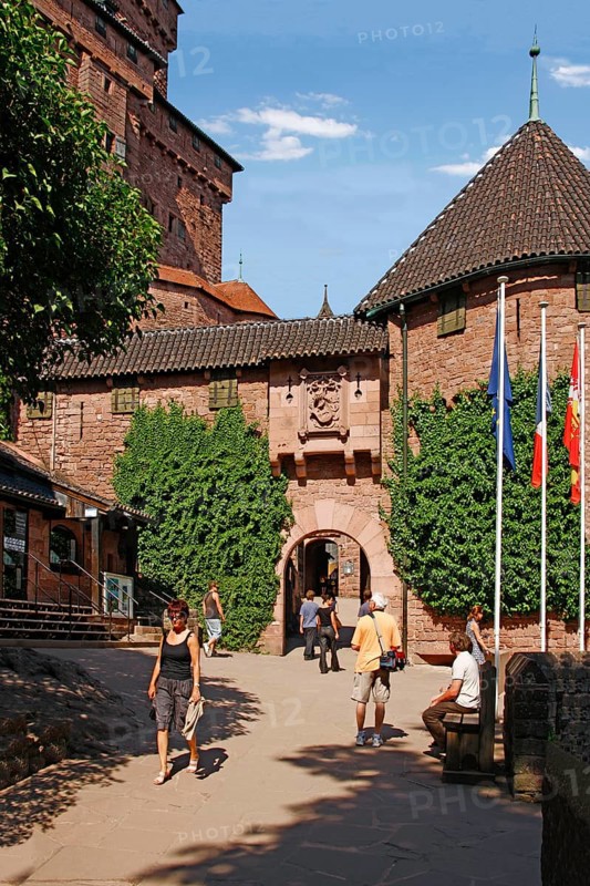 Haut-Koenigsbourg Entrance Facade Visitors