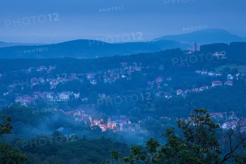 View from Wartburg Castle to the east in the morning