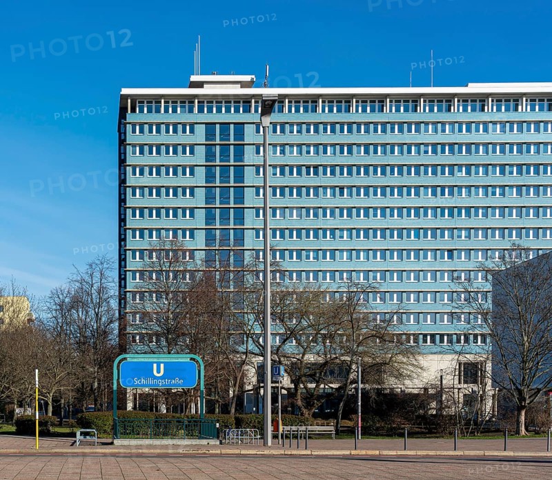 The Berlin Mitte Town Hall at the Schillingstrasse underground station