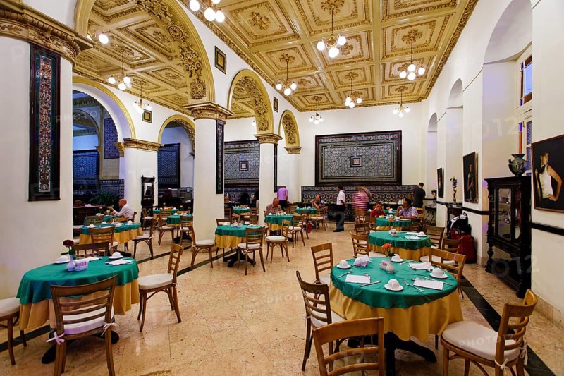 Restaurant with table setting