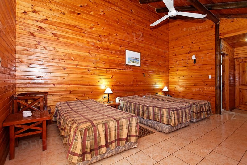 Room in log cabin