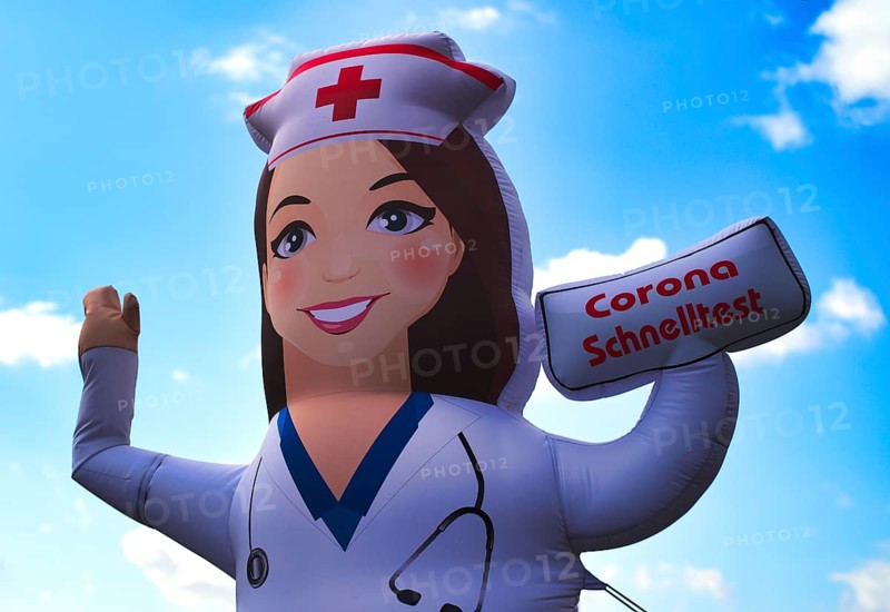 Inflatable advertising figure
