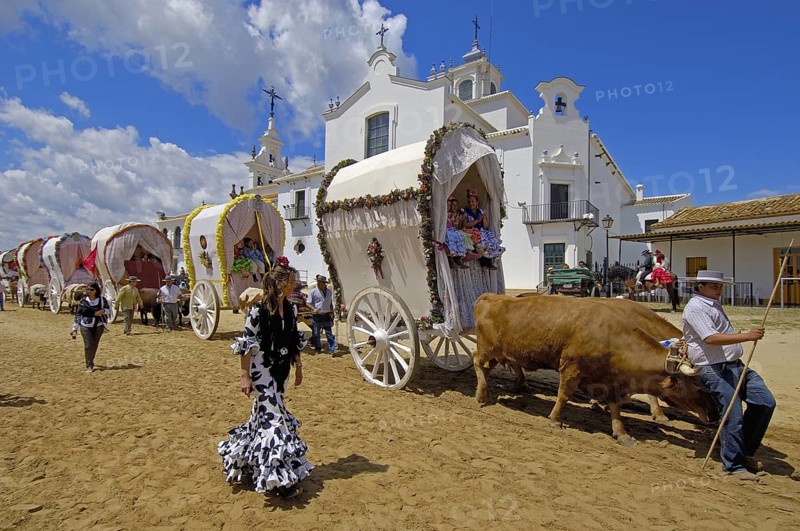 Pilgrims at El Rocio village, Spain, 2008
