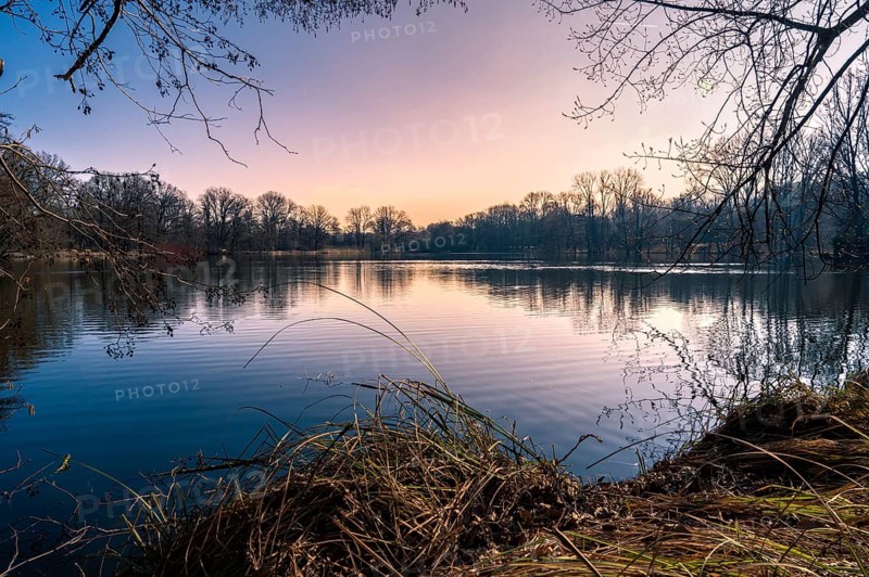 Annateich in Hanover Kleefeld at sunrise