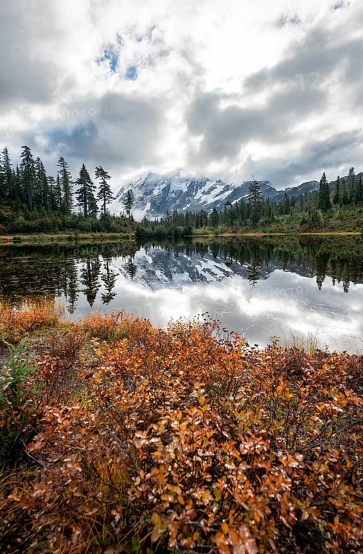 Mt. Shuksan in clouds