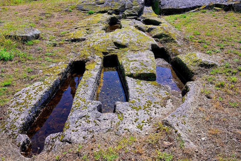 Abandoned Rock-cut tomb necropolis