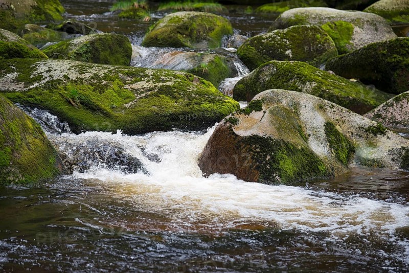 River flowing over stones
