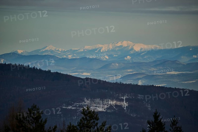 View over to the mountains of greater Fatra