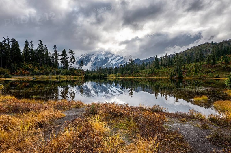 Mt. Shuksan in clouds