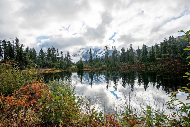 Mt. Shuksan in clouds