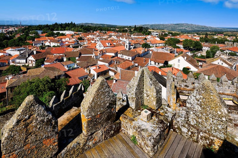 Trancoso old town viewed from the castle ramparts