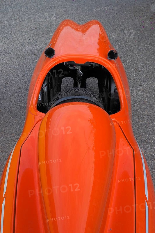 View of velomobile from above