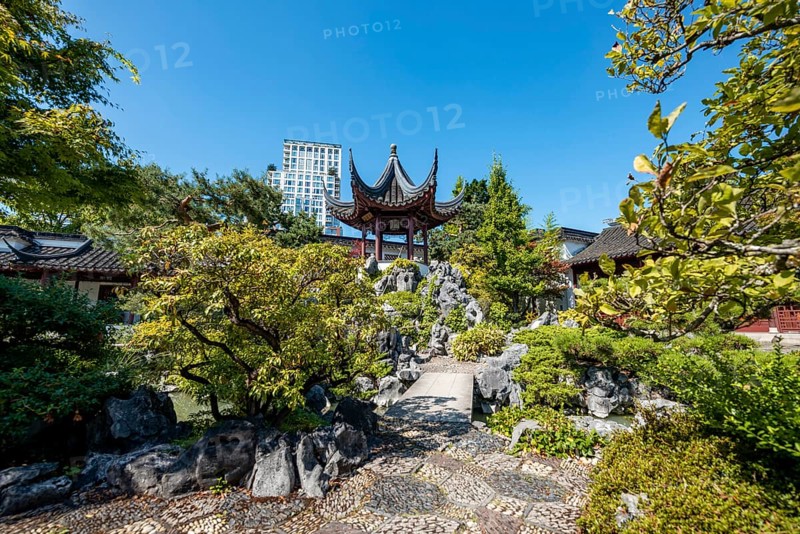 Traditional Chinese Pagoda in the Dr. Sun Yat-Sen Classical Chinese Garden