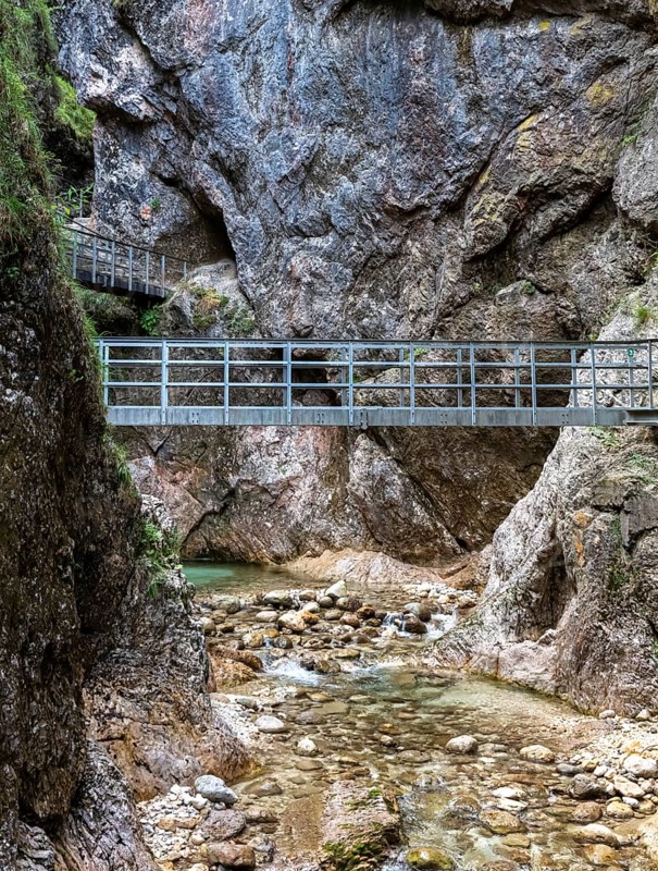 The Almbachklamm in the Berchtesgadener Land