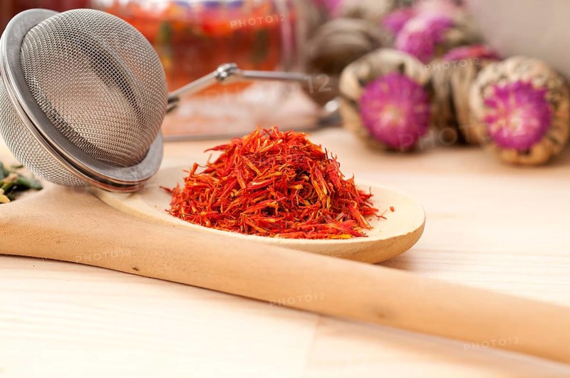 Herbal natural floral tea infusion with dry flowers ingredients