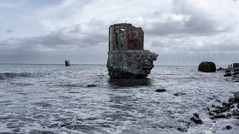 The former tide gauge house at Cape Arkona on the island of Ruegen