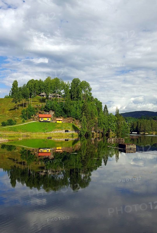 Quiet landscape at the Telemark Canal