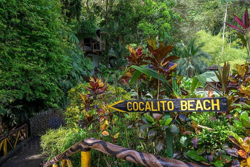 Signpost Cocalito Beach