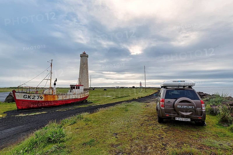 Shipwreck at the lighthouse Gardskagi
