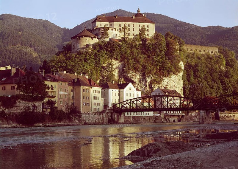Kufstein under the castle above the Inn