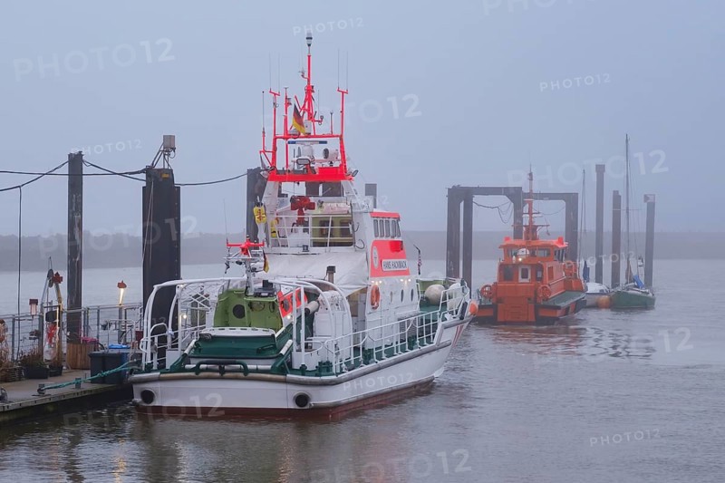 Lifeboat at the ferry port