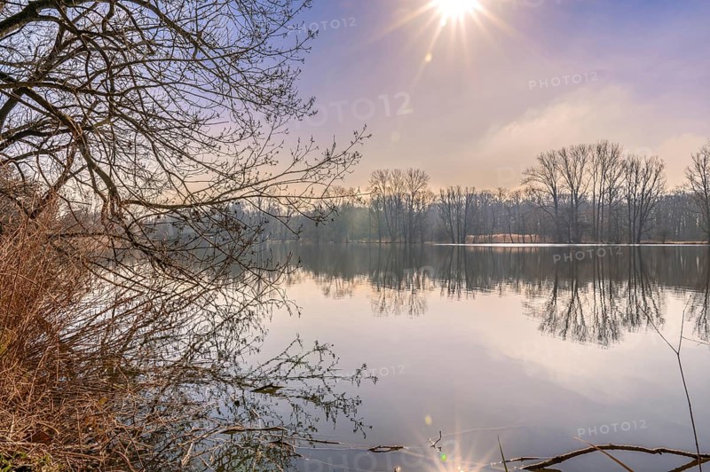 Annateich in Hanover Kleefeld at sunrise