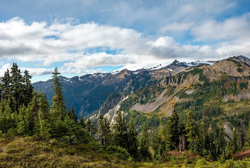 Mountain landscape in autumn