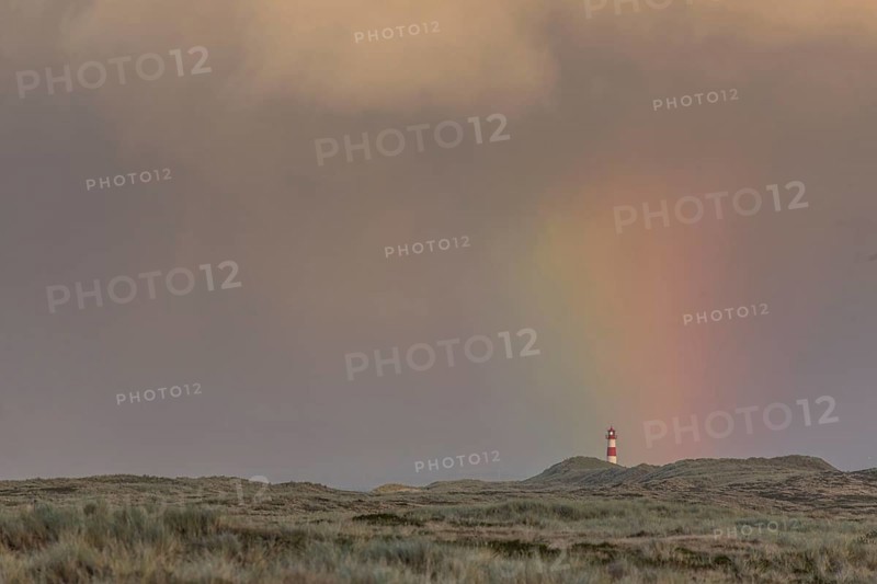 Rainbow over the lighthouse List East