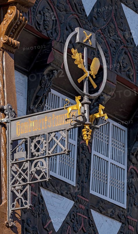 Guild sign on the Veltheim House