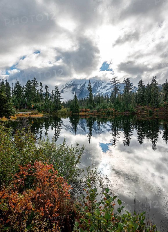 Mt. Shuksan in clouds