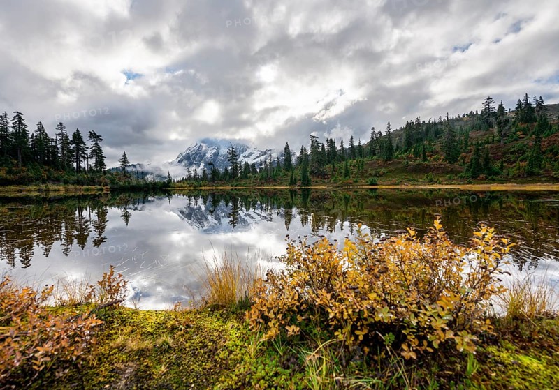 Mt. Shuksan in clouds