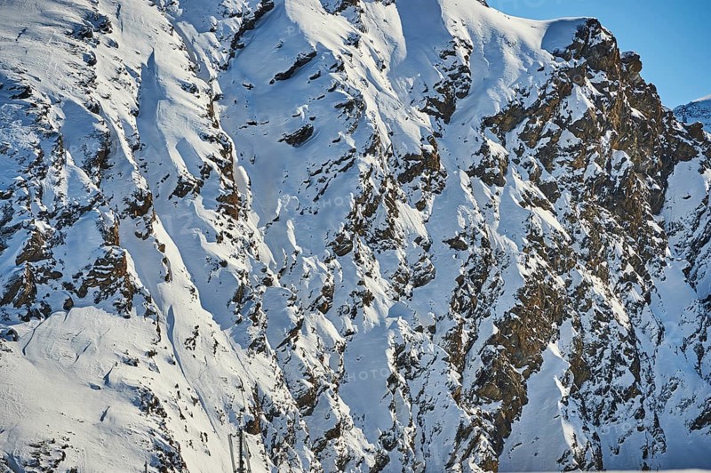 View from Mount Kitzsteinhorn on snow covered mountains