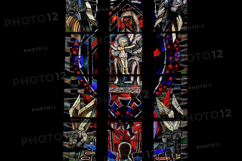 Freedom window by Hans Gottfried von Stockhausen in Ulm Cathedral