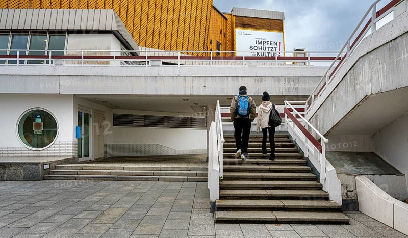 Stairs at the Philharmonie in Herbert von Karajan Strasse