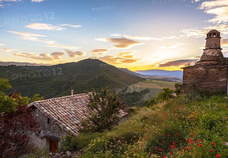 The small and ancient hamlet of Arres in part of the Camino Aragones on the Camino di Santiago in Huesca