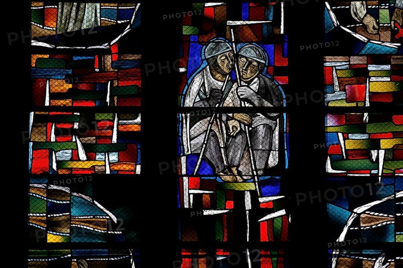 Freedom window by Hans Gottfried von Stockhausen in Ulm Cathedral