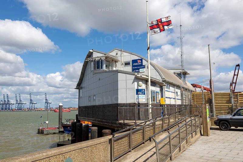 Modern architecture of the RNLI Lifeboat station