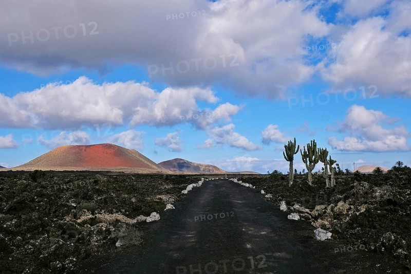 The volcano Montana Colorada near Masdache